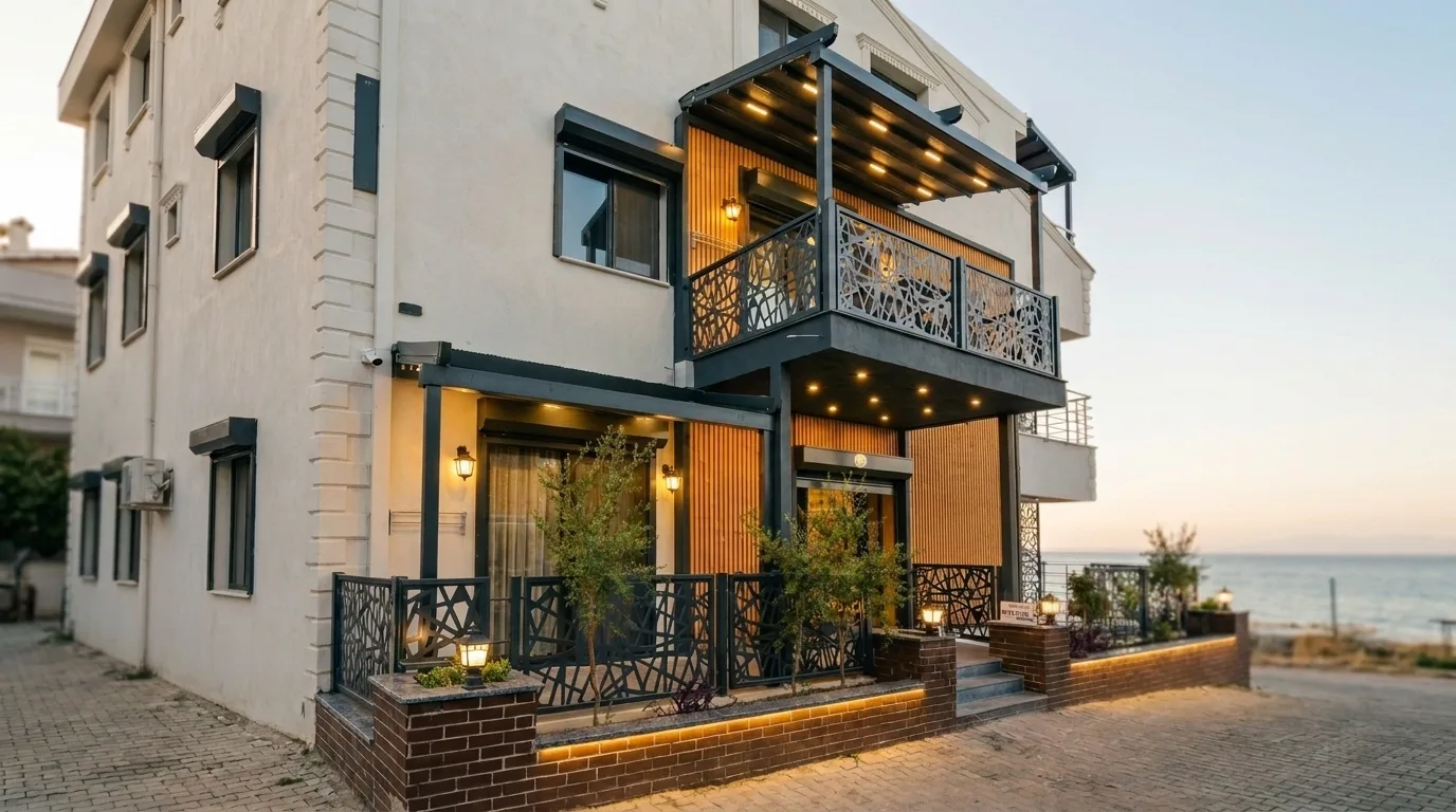 Terasta pergola tente uygulaması, proje görünümü 28